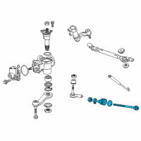 OEM 2013 GMC Sierra 2500 HD Inner Tie Rod Diagram - 19256660