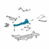 OEM 2012 Lincoln MKZ Trailing Link Diagram - 4M8Z-5500-B