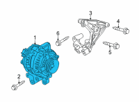 OEM 2022 Cadillac CT4 Alternator Diagram - 84938163