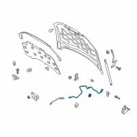 OEM 2013 Ford Fusion Release Cable Diagram - DP5Z-16916-E