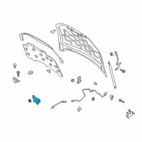 OEM Ford Fusion Latch Diagram - EP5Z-16700-A