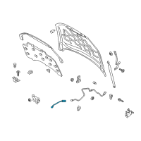 OEM 2014 Ford Fusion Release Cable Extension Diagram - DP5Z-16916-B