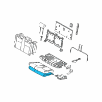 OEM 2005 Toyota Highlander Seat Cushion Pad Diagram - 79235-48010