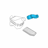 OEM Jeep Air Cleaner Hose Diagram - 4721134AG