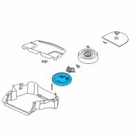 OEM 2000 Chrysler Concorde Spacer-Spare Tire Diagram - 4782177