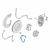 OEM BMW M8 Gran Coupe Brake Hose Front Diagram - 34-30-7-991-039