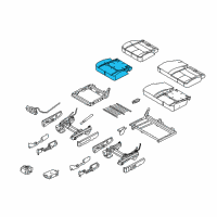 OEM 2016 Lincoln MKT Seat Cushion Pad Diagram - CE9Z-7463840-C