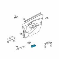 OEM 2012 Honda Insight Switch Assembly, Power Window Master Diagram - 35750-TM8-A11