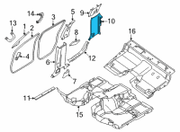 OEM Nissan Frontier GARNISH-BACK PILLAR, LOWER RH Diagram - 76938-9BU0A