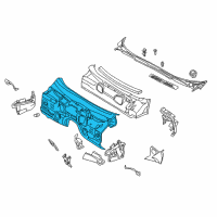 OEM 2001 BMW 740i Splash Wall Diagram - 41-13-8-170-403