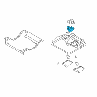 OEM 2015 Infiniti QX80 Switch Sunroof Diagram - 25450-1LA0A