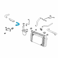 OEM 2000 Chevrolet Camaro Radiator Inlet Hose (Upper) Diagram - 10413567