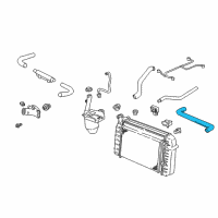 OEM 2000 Pontiac Firebird Radiator Inlet Hose Diagram - 10271554