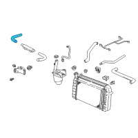 OEM Pontiac Firebird Radiator Inlet Hose (Upper) Diagram - 10403194