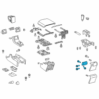 OEM 2007 Toyota Tundra Cup Holder Diagram - 55630-0C010-E0