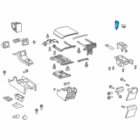 OEM Toyota Sequoia Shift Knob Diagram - 33504-0C030-C0