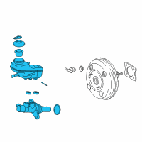 OEM 2009 Toyota Matrix Master Cylinder Diagram - 47201-02491