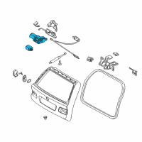 OEM 2001 BMW M5 Trunk Lid Lock Diagram - 51-24-8-238-466