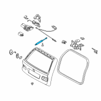 OEM 2000 BMW 540i Gas Pressurized Spring Diagram - 51-24-8-220-072