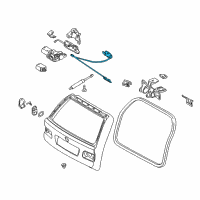 OEM BMW 525i Emergency Mechanism Pulling Strip Diagram - 51-24-8-232-520