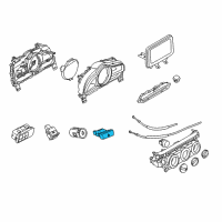 OEM 2020 Toyota Yaris Hazard Switch Diagram - 84332-WB001