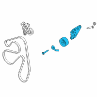 OEM 2012 Ford Edge Tensioner Diagram - 9G9Z-8678-B