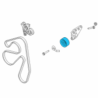 OEM Ford Explorer Pulley Diagram - 9G9Z-6A228-A