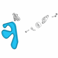 OEM Ford Edge Serpentine Belt Diagram - BT4Z-8620-F