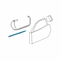 OEM 2008 Chevrolet Corvette Belt Weatherstrip Diagram - 20791100