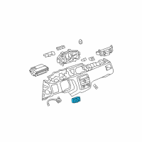 OEM 2009 Buick Lucerne Switch Asm-Headlamp *Light Cashmere Diagram - 25824865