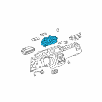 OEM 2011 Buick Lucerne Cluster Assembly Diagram - 25938725