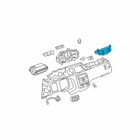 OEM 2006 Buick Lucerne Heater & Air Conditioner Control Assembly (W/ Rear Window Defogger Diagram - 15861054