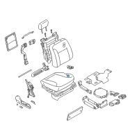 OEM 2002 Infiniti Q45 Pad-Front Seat Cushion Diagram - 87311-AR405