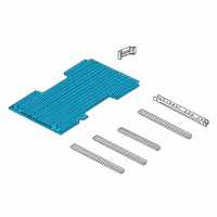 OEM 2008 Dodge Dakota Pan-Box Floor Diagram - 55257379AF