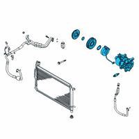 OEM 2021 Kia Soul Compressor Assembly Diagram - 97701K0000