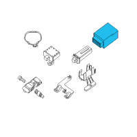 OEM BMW Tire Pressure Sensor Control Module Diagram - 36-23-6-782-802