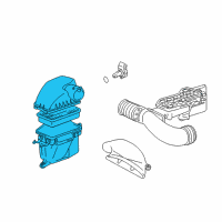 OEM 2009 Lexus SC430 Cleaner Assy, Air Diagram - 17700-50340