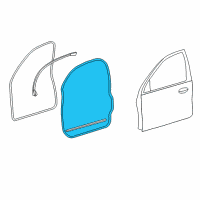 OEM 2000 Ford Taurus Weatherstrip Diagram - F6DZ-5420531-A