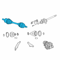 OEM 2017 Dodge Challenger Axle Shaft Front Left Diagram - R4578601AA