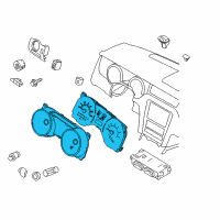 OEM 2011 Ford Mustang Cluster Assembly Diagram - BR3Z-10849-EA