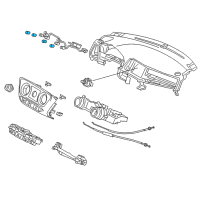 OEM 2021 Honda HR-V Bulb (T5) (14V 125Ma) Diagram - 79555-T5A-J01