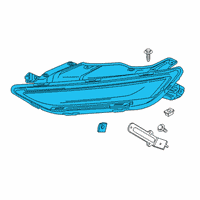 OEM 2019 Chevrolet Blazer Daytime Run Lamp Diagram - 84856651