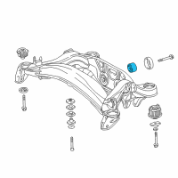 OEM 2004 Chrysler Crossfire ISOLATOR-CROSSMEMBER Diagram - 5098018AA