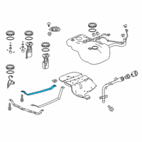 OEM 2022 Honda Passport Band, Passenger Side Fuel Tank Mounting Diagram - 17521-TZ5-A00