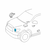 OEM 2014 Toyota Tundra Front Sensor Diagram - 89173-09730