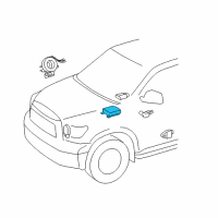 OEM 2016 Toyota Tundra Center Sensor Diagram - 89170-0C510