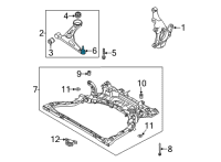 OEM 2021 Hyundai Elantra Ball Joint Assembly-LWR Arm Diagram - 54530-C8500