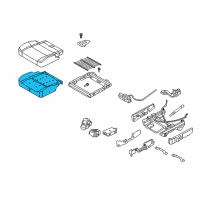 OEM 2014 Lincoln MKT Seat Cushion Pad Diagram - DE9Z-7463840-B