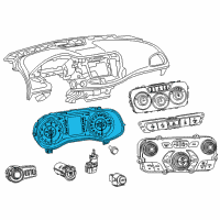 OEM 2015 Chrysler 200 Cluster-Instrument Panel Diagram - 56054491AL