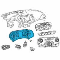 OEM 2016 Chrysler 200 Cluster-Instrument Panel Diagram - 68259057AD